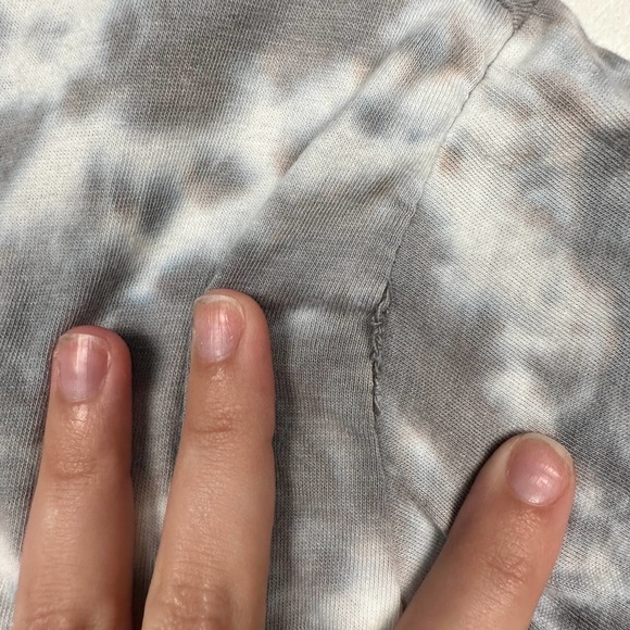 NWT AC/DC Sz S Tie Dye Short Sleeve Jeweled Studded Spellout Concert Tee Shirt - Picture 8 of 10